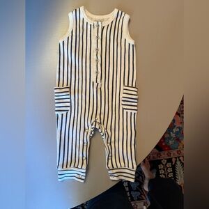 Pehr Striped Sleeveless Baby Romper